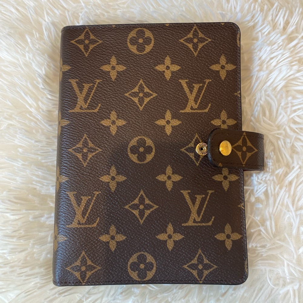 Louis Vuitton Brown and Gold Planner